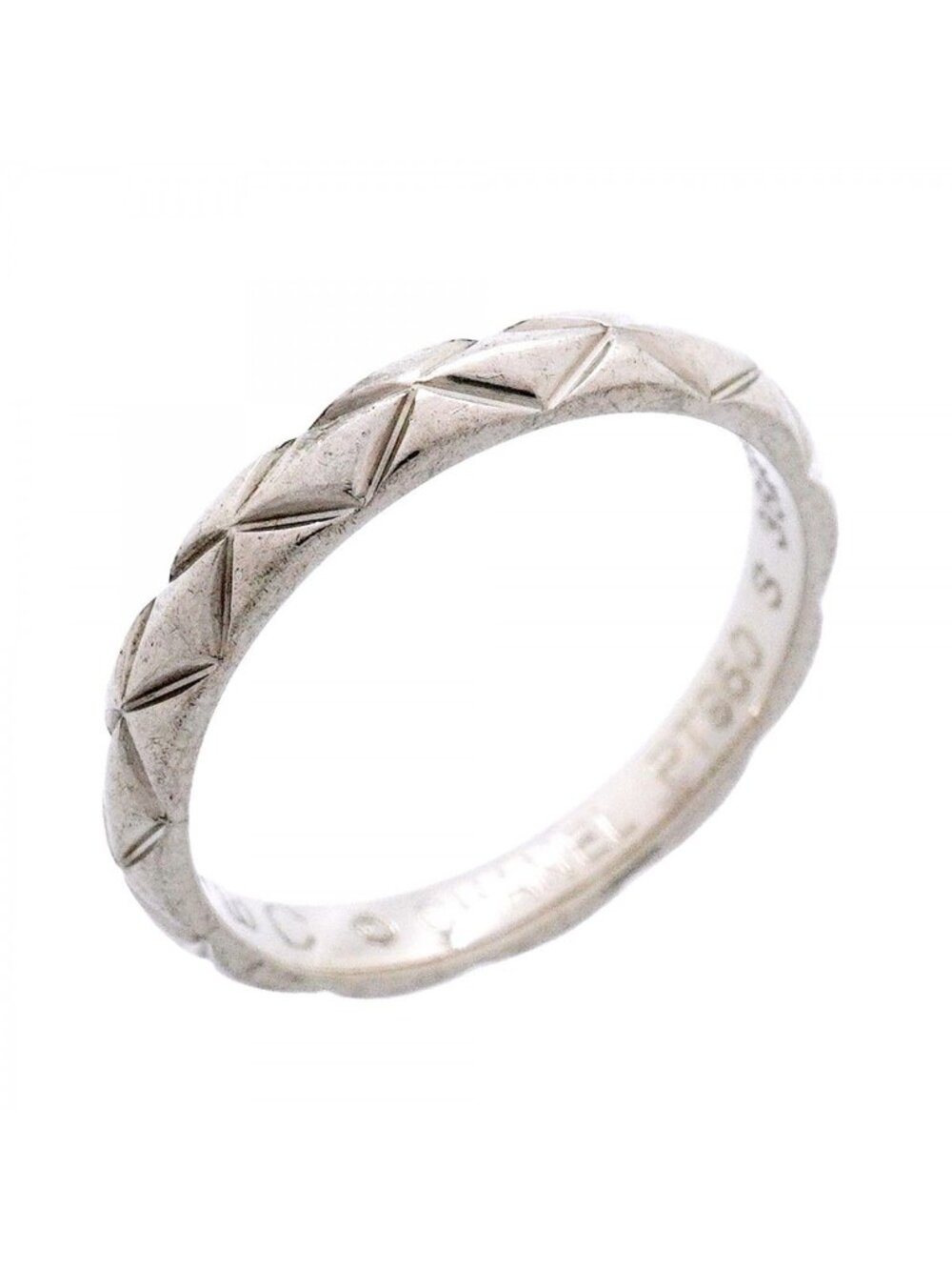 Chanel Ring Quilted Platinum